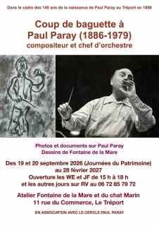 AFFICHE PAUL PARAY - CALENDRIER PREVISIONNEL 2026